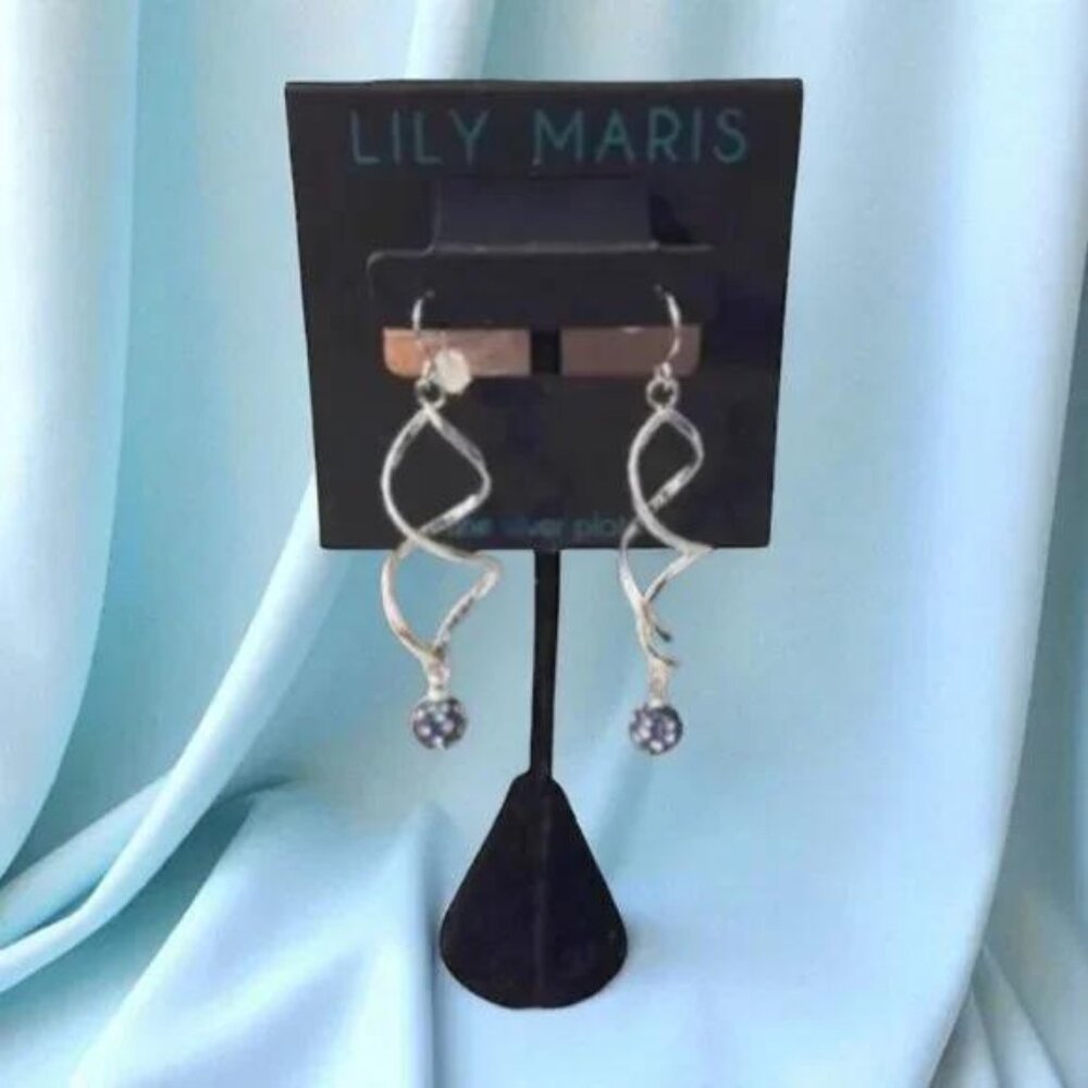 Lily Marris Fine Silver Spiral Earrings